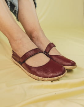 SAPATO VEGANO - ZOE - CARMIM