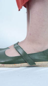 SAPATO VEGANO - ZOE - VERDE SELVA