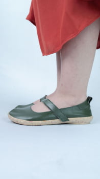 SAPATO VEGANO - ZOE - VERDE SELVA