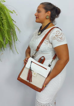BOLSA/MOCHILA VEGANA - TIM - COPO DE LEITE