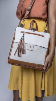 BOLSA/MOCHILA VEGANA - TIM - COPO DE LEITE