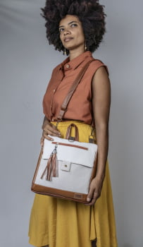 BOLSA/MOCHILA VEGANA - TIM - COPO DE LEITE