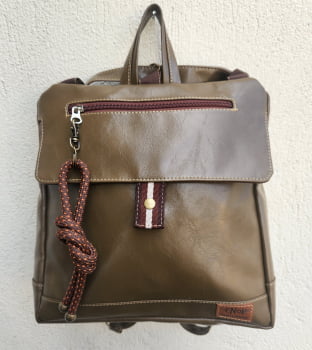 BOLSA/MOCHILA VEGANA-OLIVA