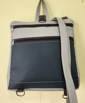 BOLSA/MOCHILA VEGANA - TIM - NEVOEIRO