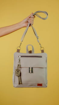 BOLSA/MOCHILA VEGANA - TIM - NEVOEIRO