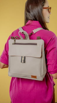 BOLSA/MOCHILA VEGANA - TIM - NEVOEIRO