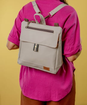 BOLSA/MOCHILA VEGANA - TIM - NEVOEIRO