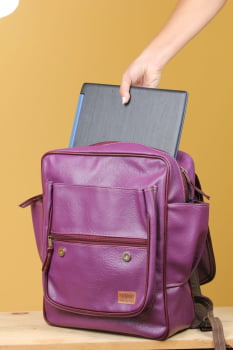 MOCHILA VEGANA - FRÉSIA - UVA
