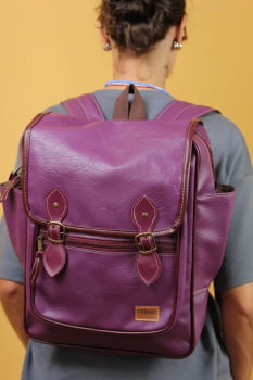 MOCHILA VEGANA - FRÉSIA - UVA
