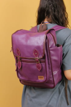 MOCHILA VEGANA - FRÉSIA - UVA
