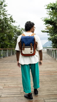 MOCHILA VEGANA - FRÉSIA - OUTONO