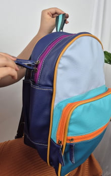 MOCHILA VEGANA - HELENA - LAGOA AZUL