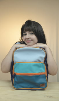 MOCHILA VEGANA - HELENA - LAGOA AZUL