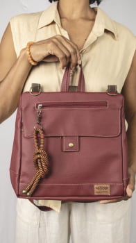 BOLSA/MOCHILA VEGANA - TIM - CARMIM