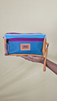 NECESSAIRE VEGANA - AÇUCENA - AZUL 