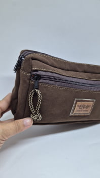 NECESSAIRE VEGANA - AÇUCENA - CAMURÇA CAFÉ