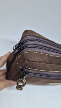 NECESSAIRE VEGANA - AÇUCENA - CAMURÇA CAFÉ