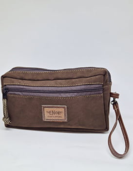 NECESSAIRE VEGANA - AÇUCENA - CAMURÇA CAFÉ