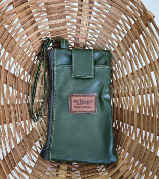 NECESSAIRE PORTA CELULAR - VERDE SELVA