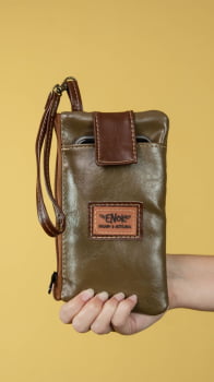 NECESSAIRE PORTA CELULAR- OLIVA
