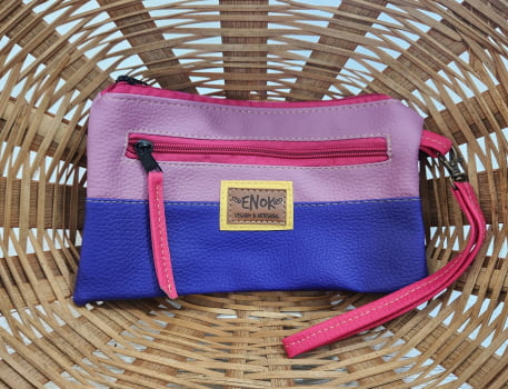 NECESSAIRE VEGANA IPÊ- LILÁS