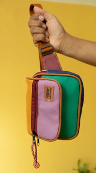 POCHETE VEGANA - JANIS - LÁPIS DE COR