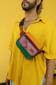 POCHETE VEGANA - JANIS - LÁPIS DE COR