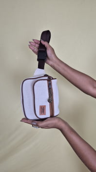 POCHETE VEGANA - JANIS - LINHO CRU