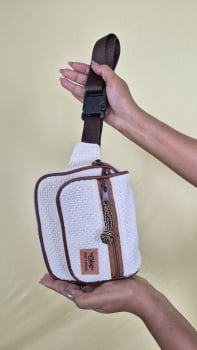 POCHETE VEGANA - JANIS - LINHO CRU