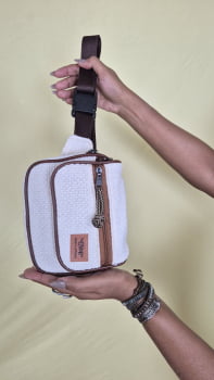 POCHETE VEGANA - JANIS - LINHO CRU