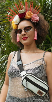 POCHETE VEGANA - FREVO - BRANCA