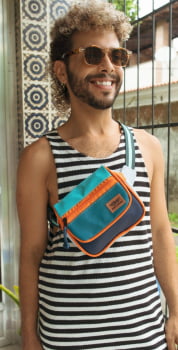 POCHETE VEGANA - JANIS - LAGOA AZUL