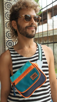 POCHETE VEGANA - JANIS - LAGOA AZUL