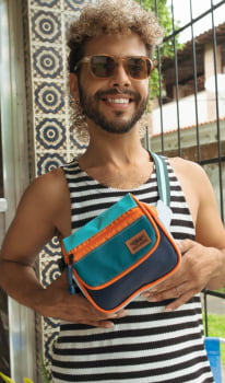 POCHETE VEGANA - JANIS - LAGOA AZUL