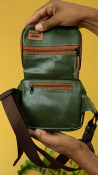 POCHETE VEGANA - JANIS - VERDE SELVA