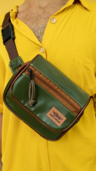 POCHETE VEGANA - JANIS - VERDE SELVA